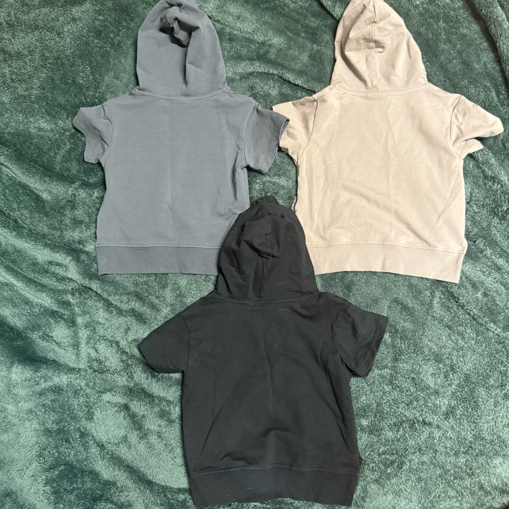 2T-3T LITTLE BIPSY SHORT SLEEVE HOODIES (3) - Picture 4 of 4